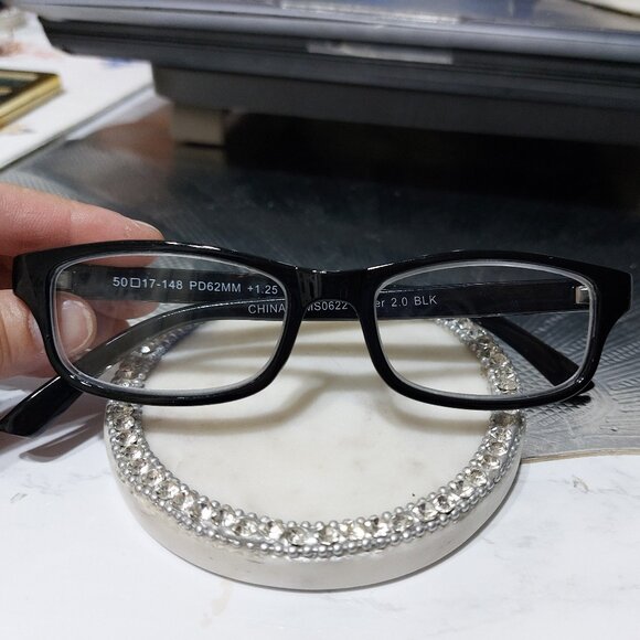 Unisex Simple Reader's Reading Glasses 1.25 MS0622 Carter 2.0 BLACK - Picture 6 of 8